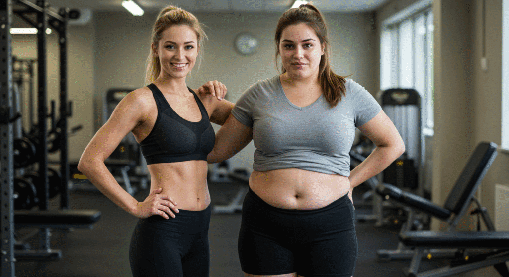 This Woman Next to Heavy Woman