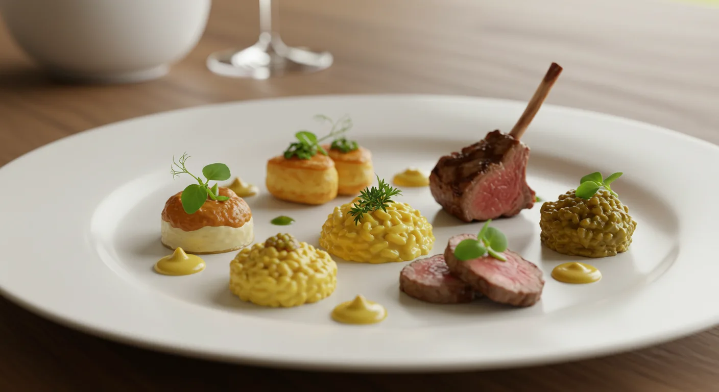 Dinner Plate with Small Portions