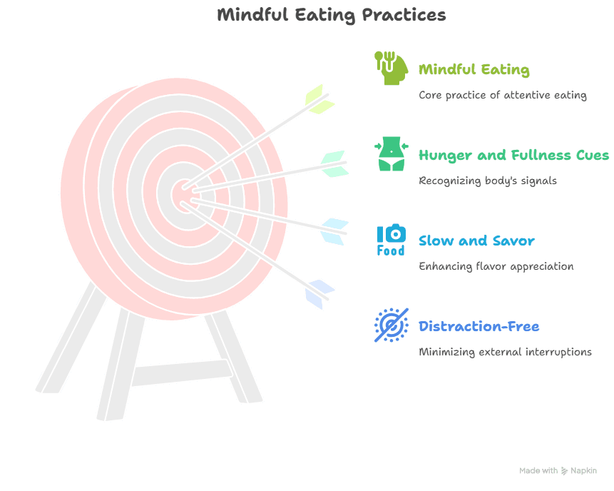 Infographic About Mindful Eating for Weight Loss