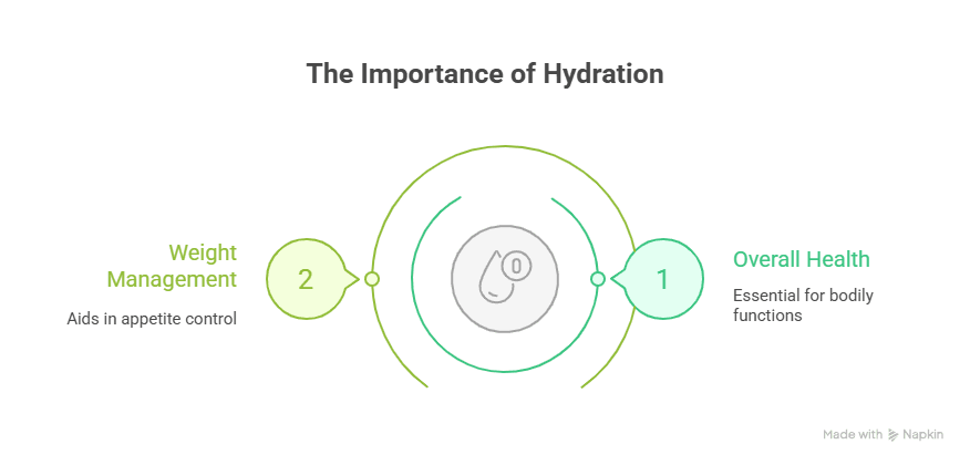 Infographic About How Hydration Aids Weight Loss