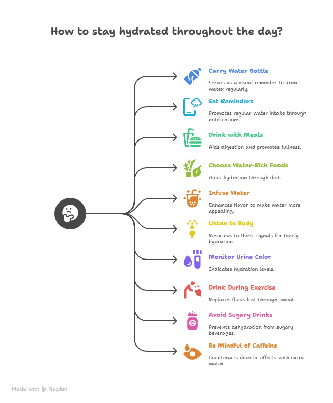 Infographic About Hydration Hacks for Busy Lives