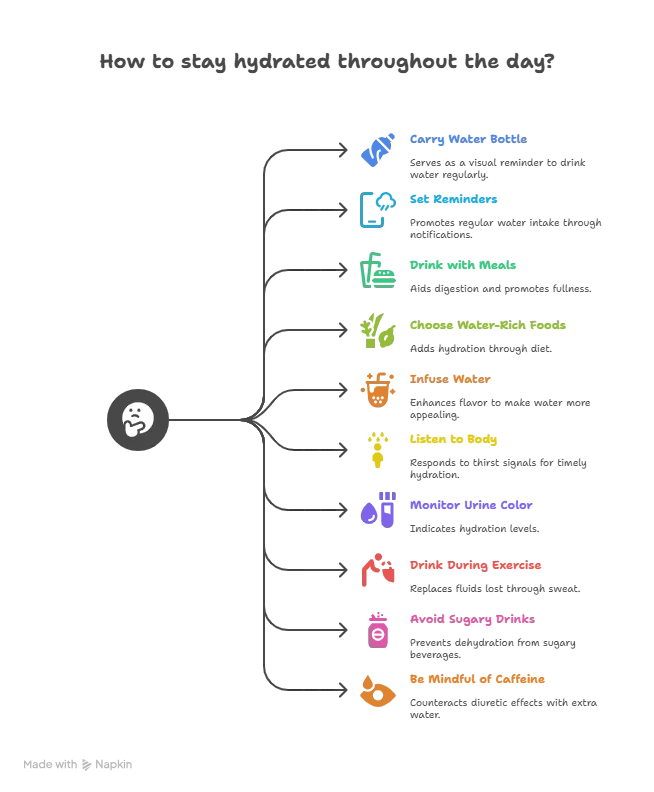 Infographic About Hydration Hacks for Busy Lives