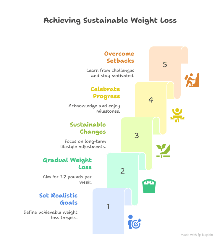 Infographic on Setting Realistic Weight Loss Goals